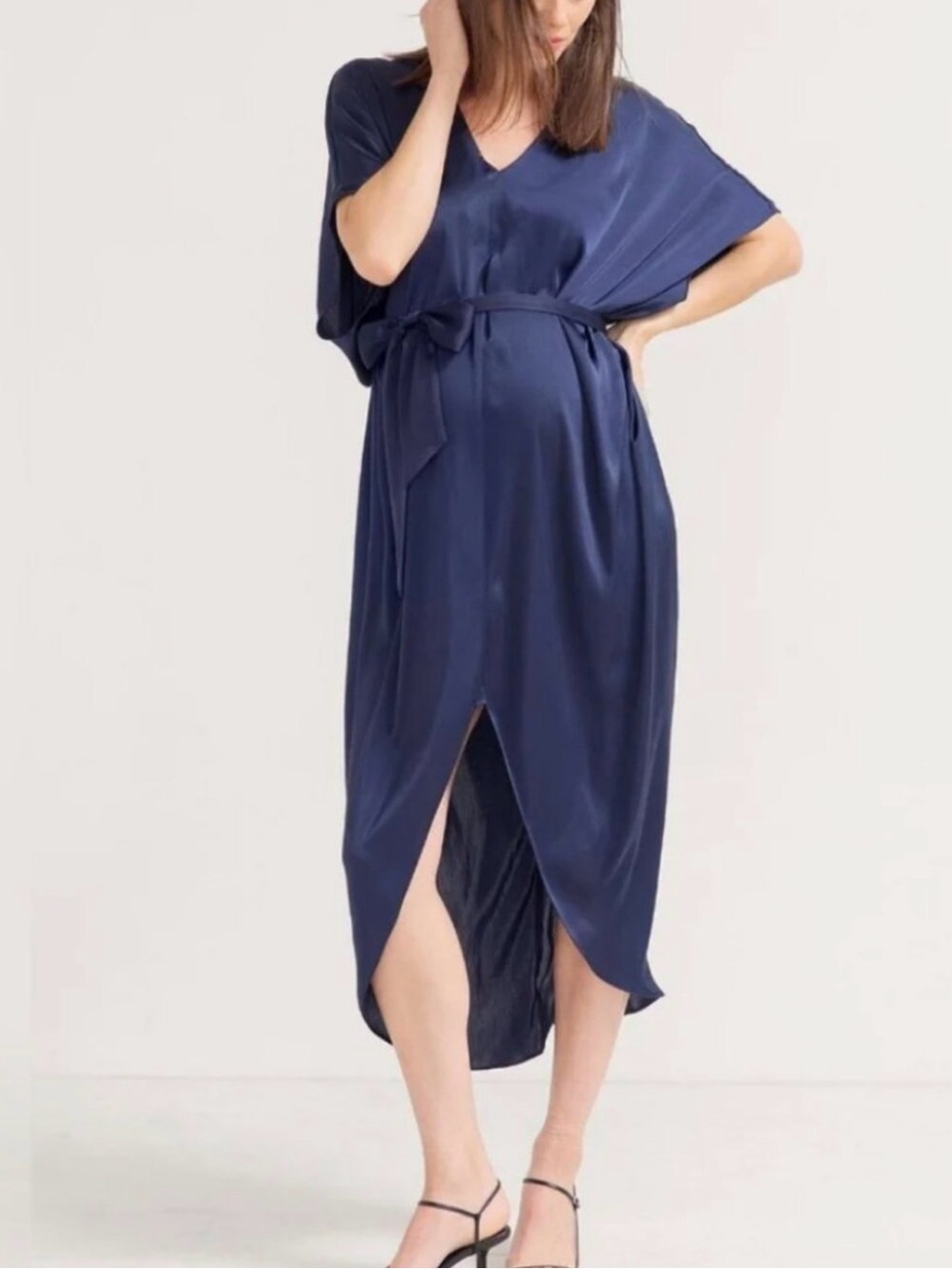 Hatch Maternity The Riviera Dress in Navy, One Size